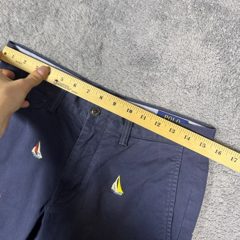Ralph Lauren Pants Men 30x30 Polo Chino 7oz Twill Brushed Trouser Yacht Sailboat